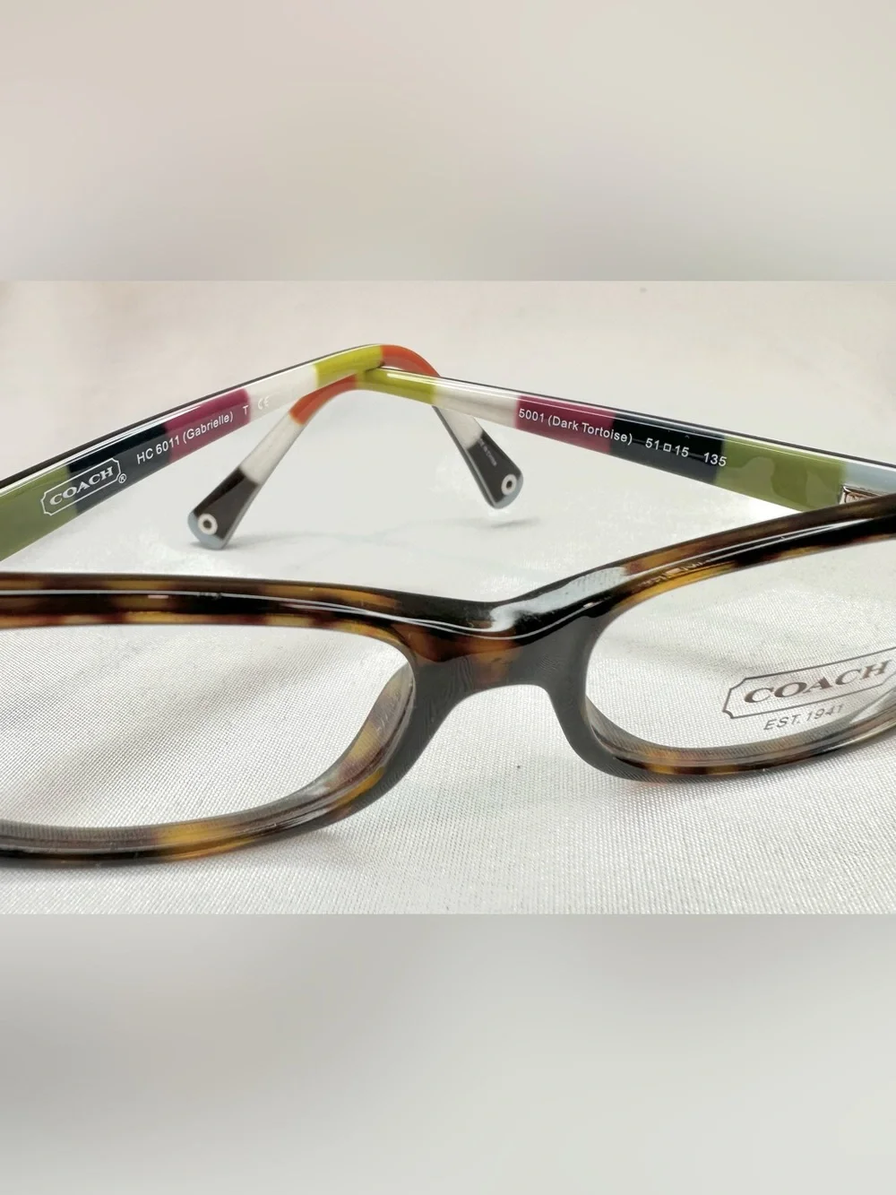 NEW Coach Dark Tortoise Eyeglasses HC6011 5001